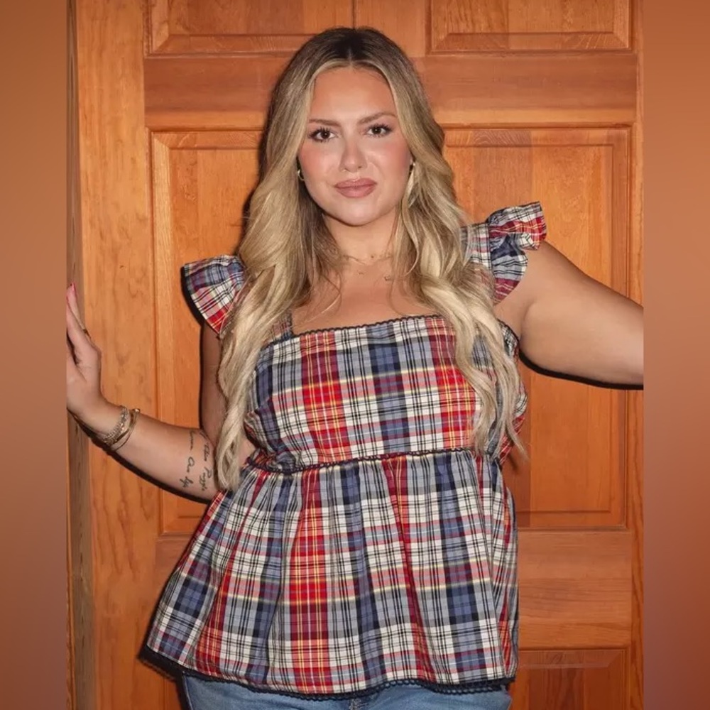 Belle Isle Ruffle Babydoll Top TORRID SIZE 2